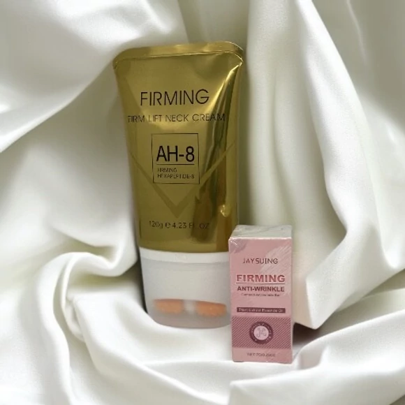 Nyakbőr feszesítő krém görgőkkel és Jaysung feszesítő anti wrinkle stift