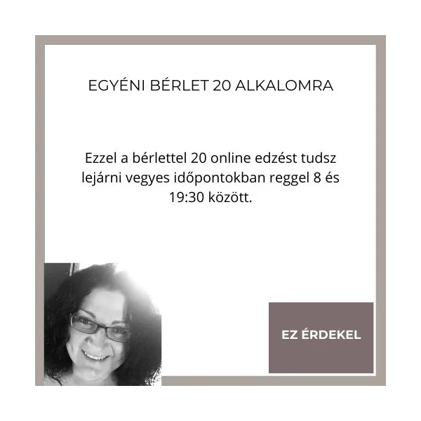 Arctorna egyéni  20 alkalmas bérlet