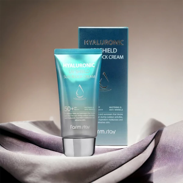 Öregedésgátló fényvédő hialuronsavval SPF50 